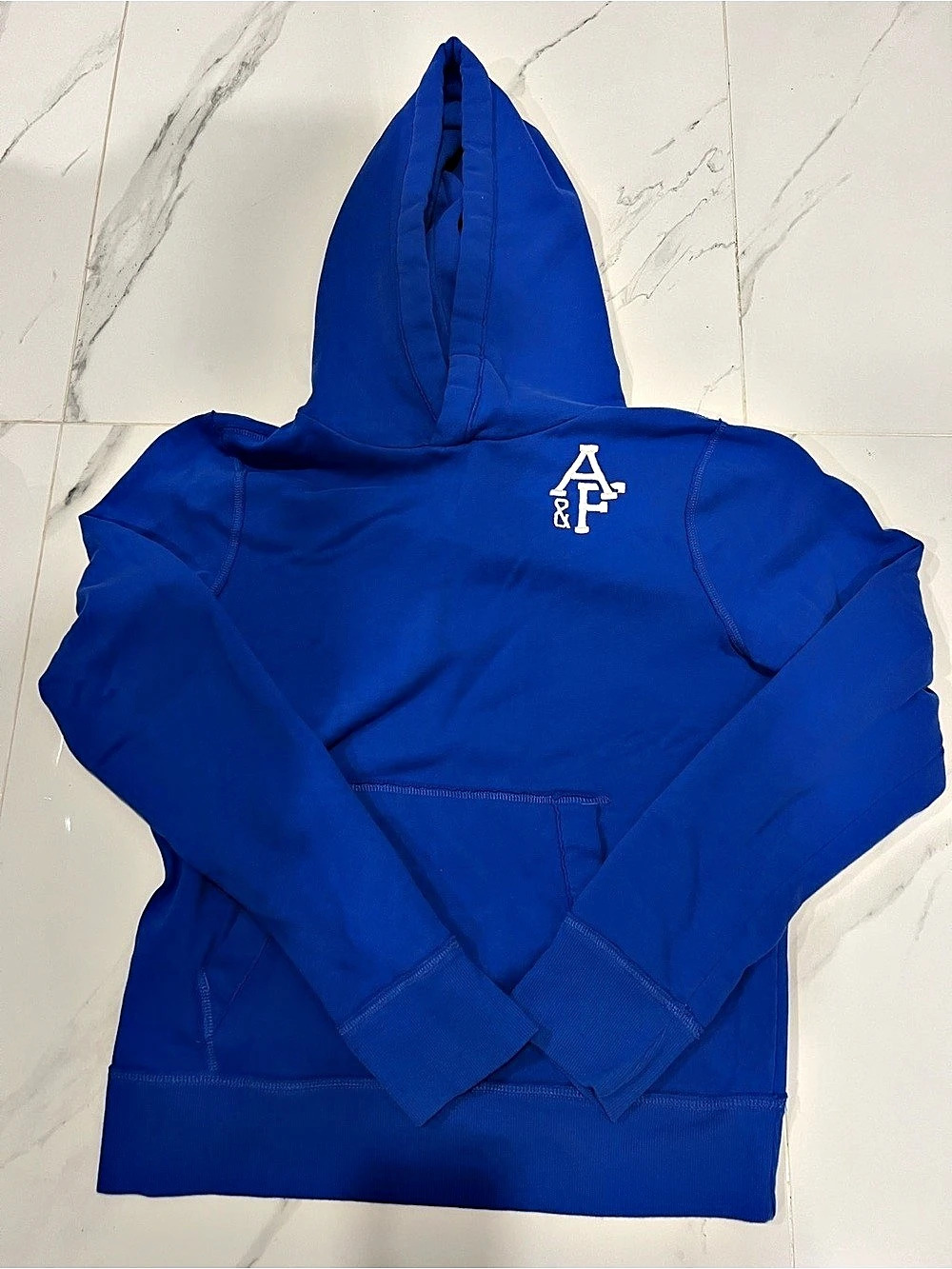 Abercrombie Blue Hoodie Size Large Like New